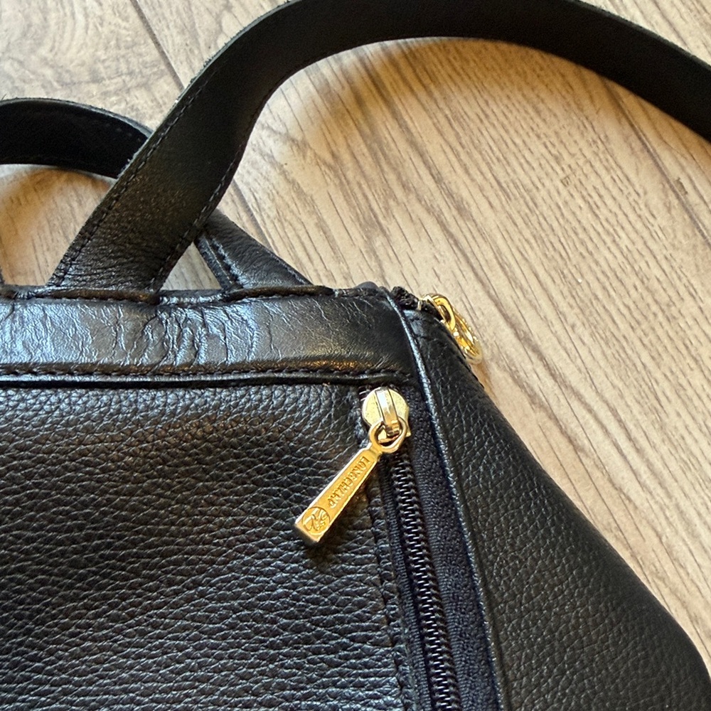 Longchamp Black Leather Backpack - image 7